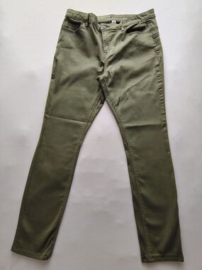 Joe Boxer Olive Green Push-Up Skinny Pants Size 13.